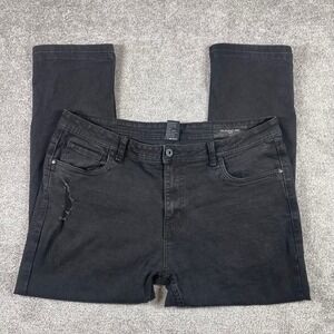 Perfect Jean NYC Jeans Mens 40 x 28 Slim Fit Distressed Ripped (Sz Tag 38x30)